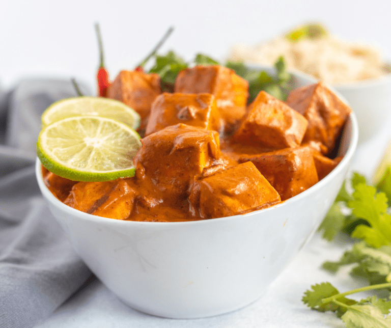 Air Fryer Curry Tofu Fork To Spoon