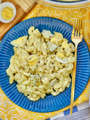 Air Fryer Deviled Egg Pasta Salad