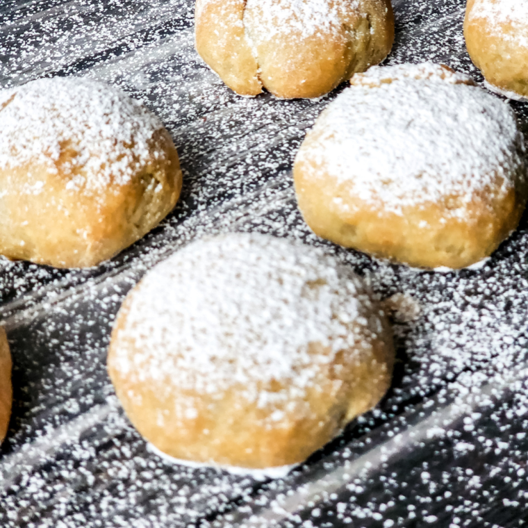 Air Fryer Nutella Bombs filled with gooey Nutella and crispy golden dough.