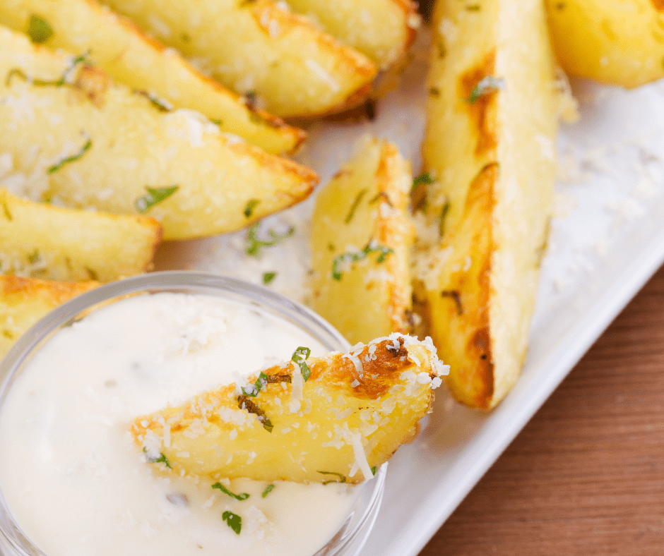Air Fryer Parmesan Potato Wedges