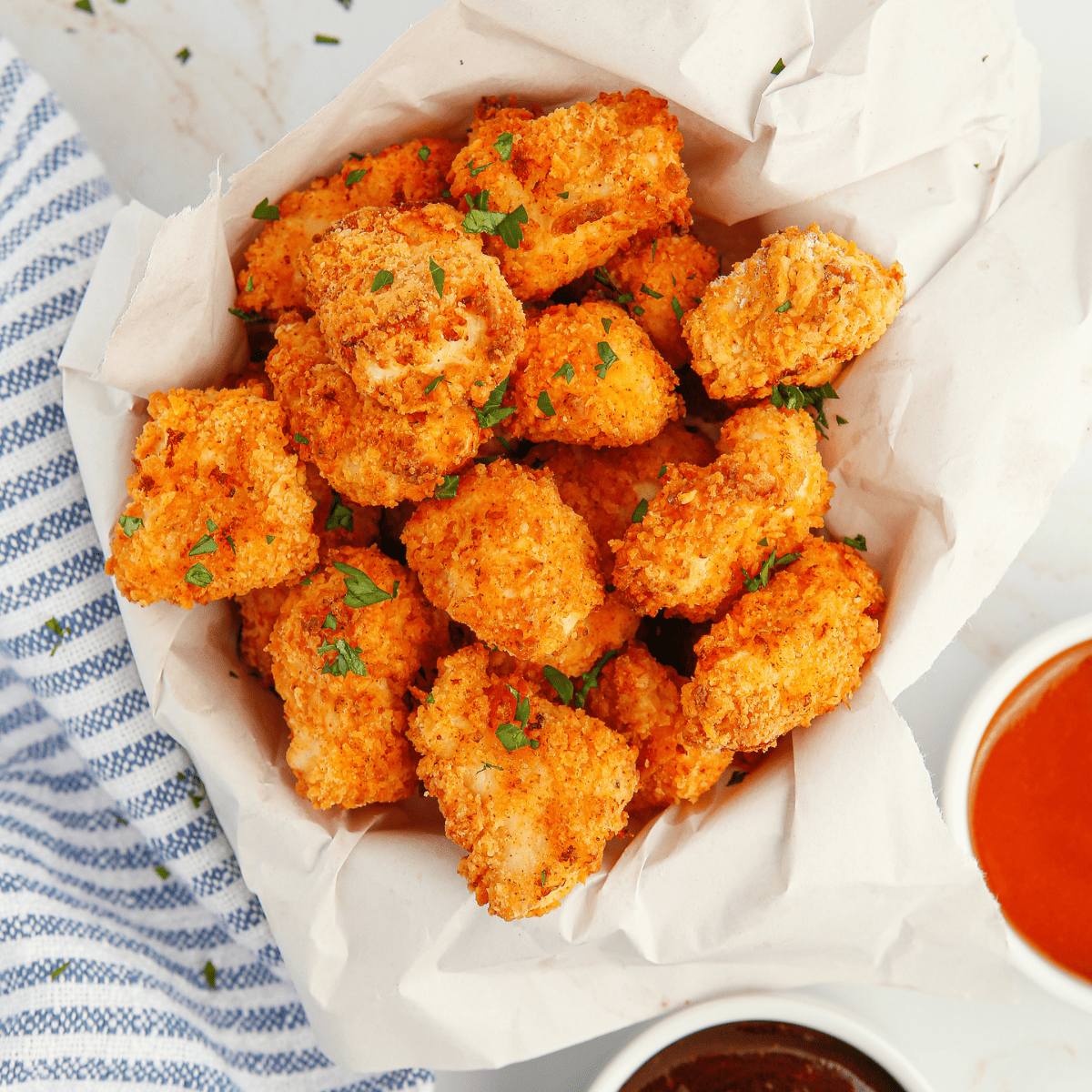 Crispy Air Fryer Popcorn Chicken Recipe - Fork To Spoon