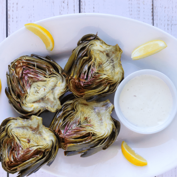 Air Fryer Roasted Artichokes Fork To Spoon