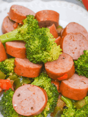 Air Fryer Sausage and Broccoli