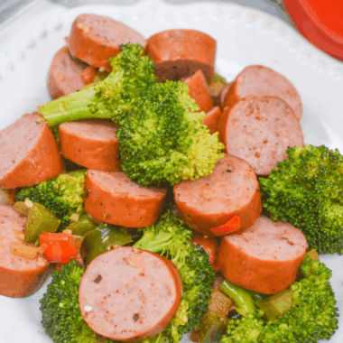Air Fryer Sausage and Broccoli