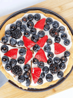 Air Fryer Sugar Fruit Pizza