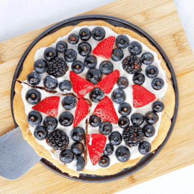 Air Fryer Sugar Fruit Pizza
