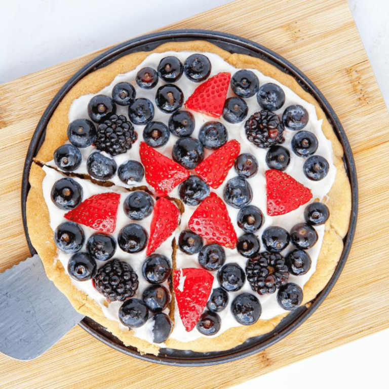 Air Fryer Sugar Fruit Pizza - Fork To Spoon