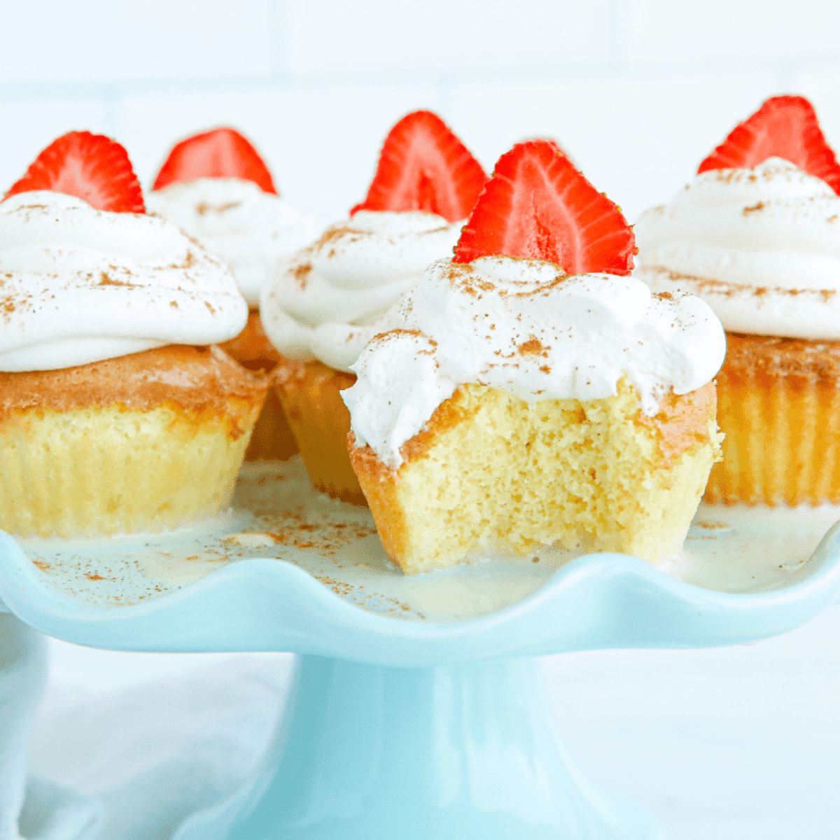 Air Fryer Tres Leches Cupcakes