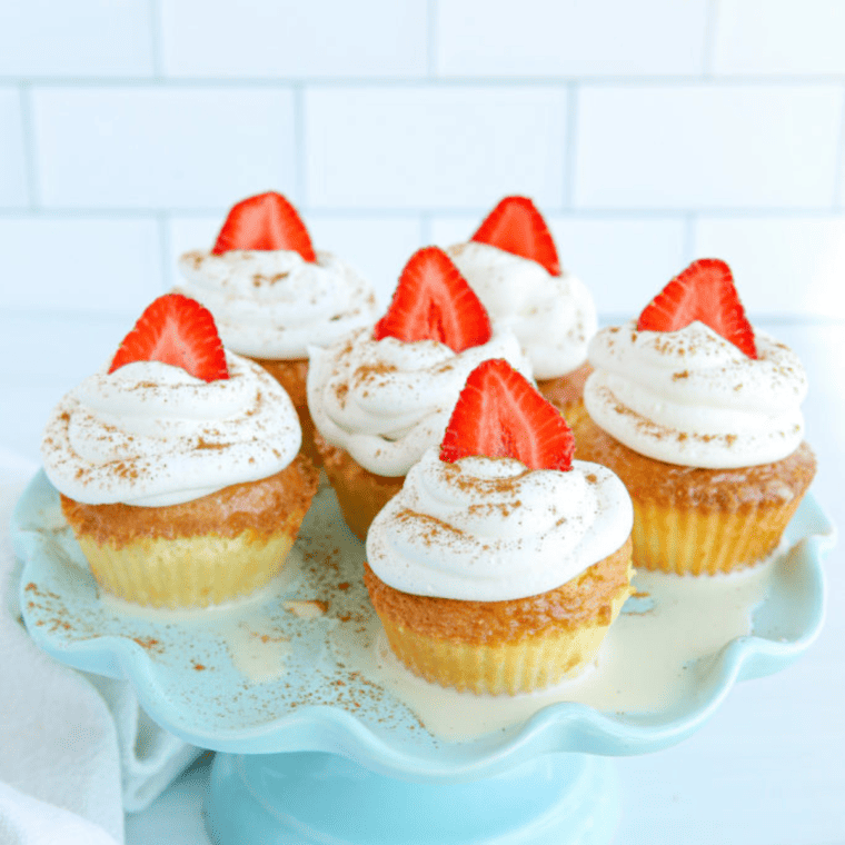 How To Make Air Fryer Tres Leches Cupcakes