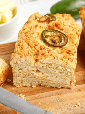 Air Fryer Jalapeno Cheddar Quick Bread