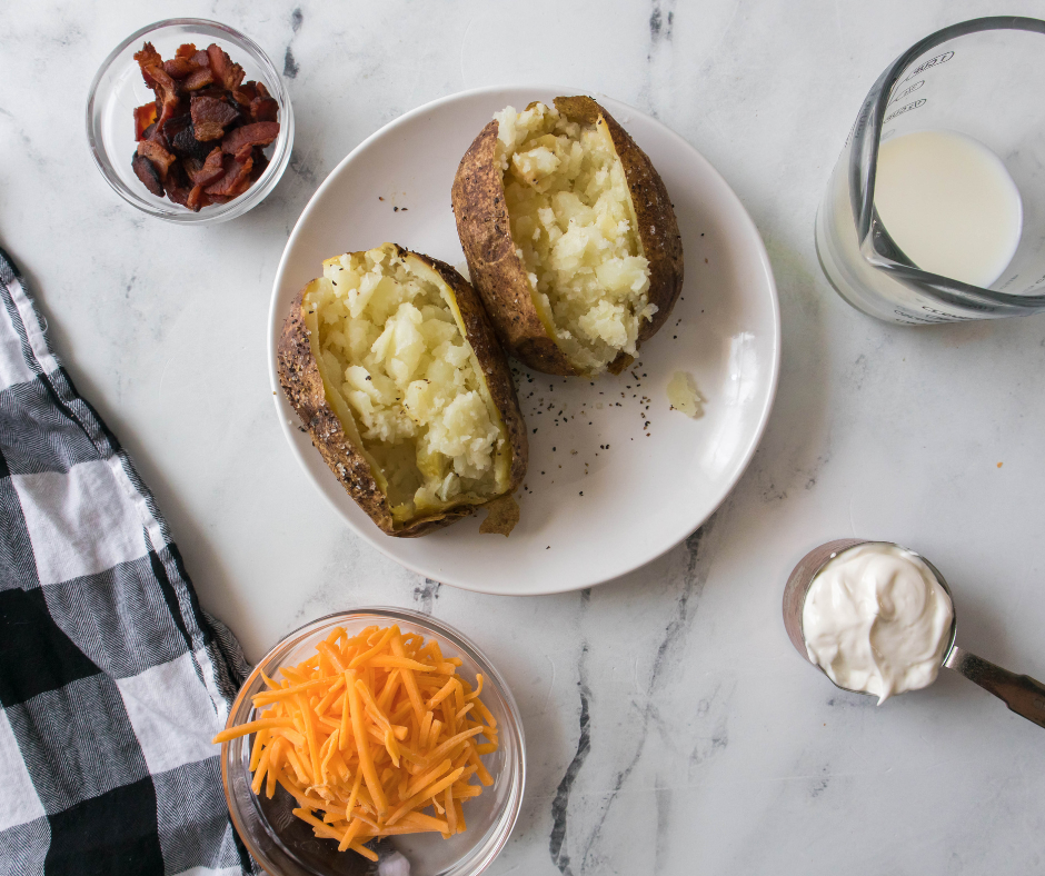 Ingredients Needed For Air Fryer Twice Baked Potatoes