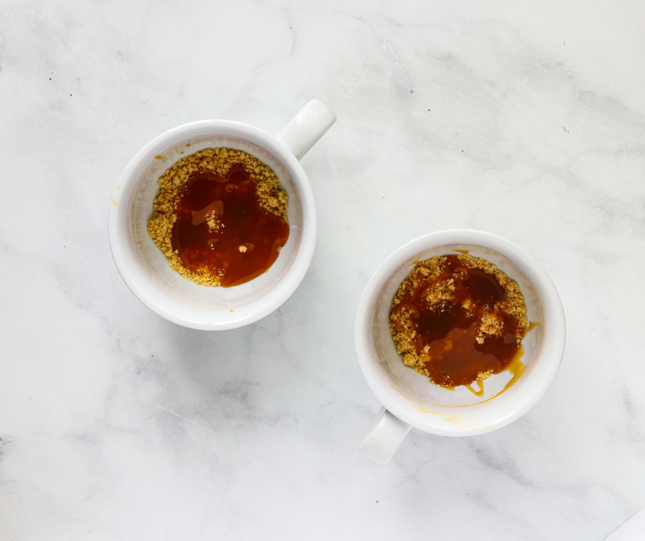 Prepare the Twix Mug Cake For Air Frying
