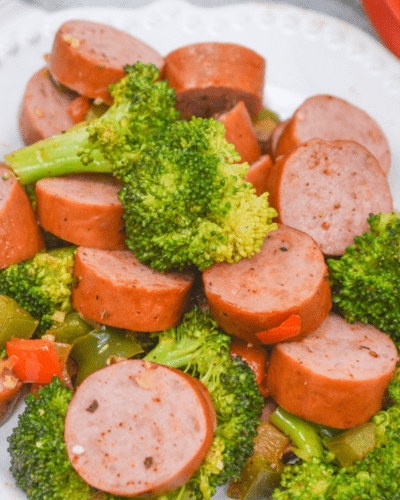 Broccoli and Sausage in Air Fryer