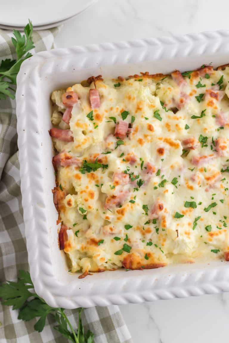 Air Fryer Cauliflower Gratin Fork To Spoon