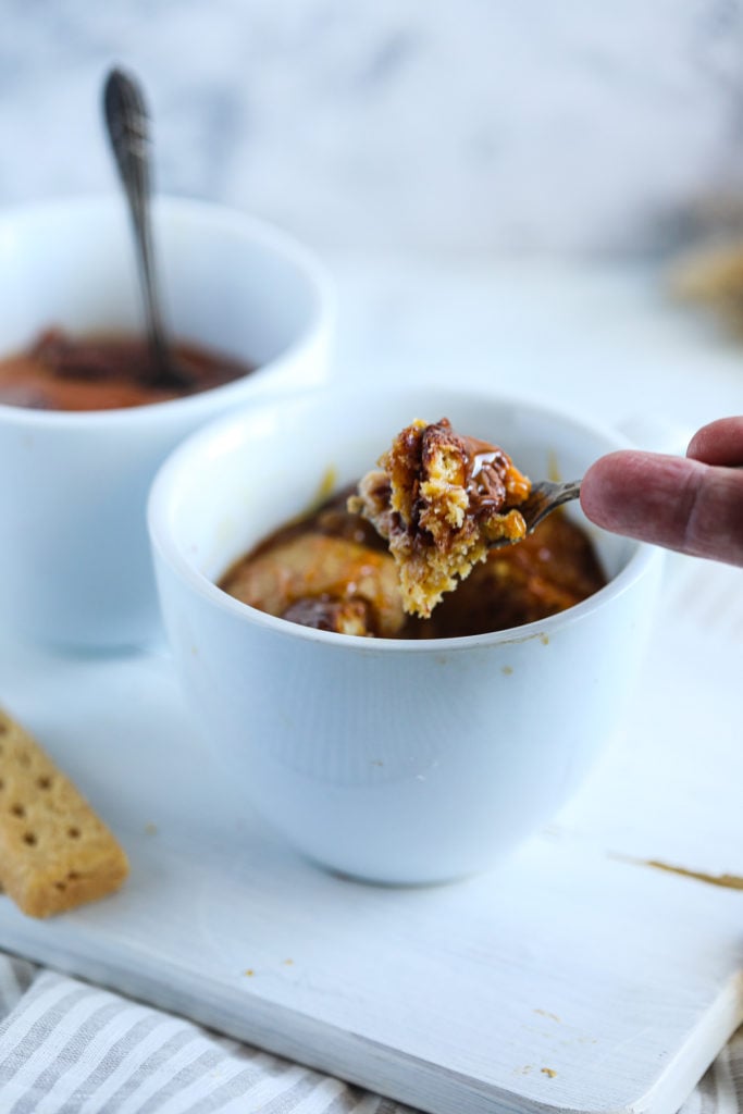 Air Fryer Twix Mug Cake