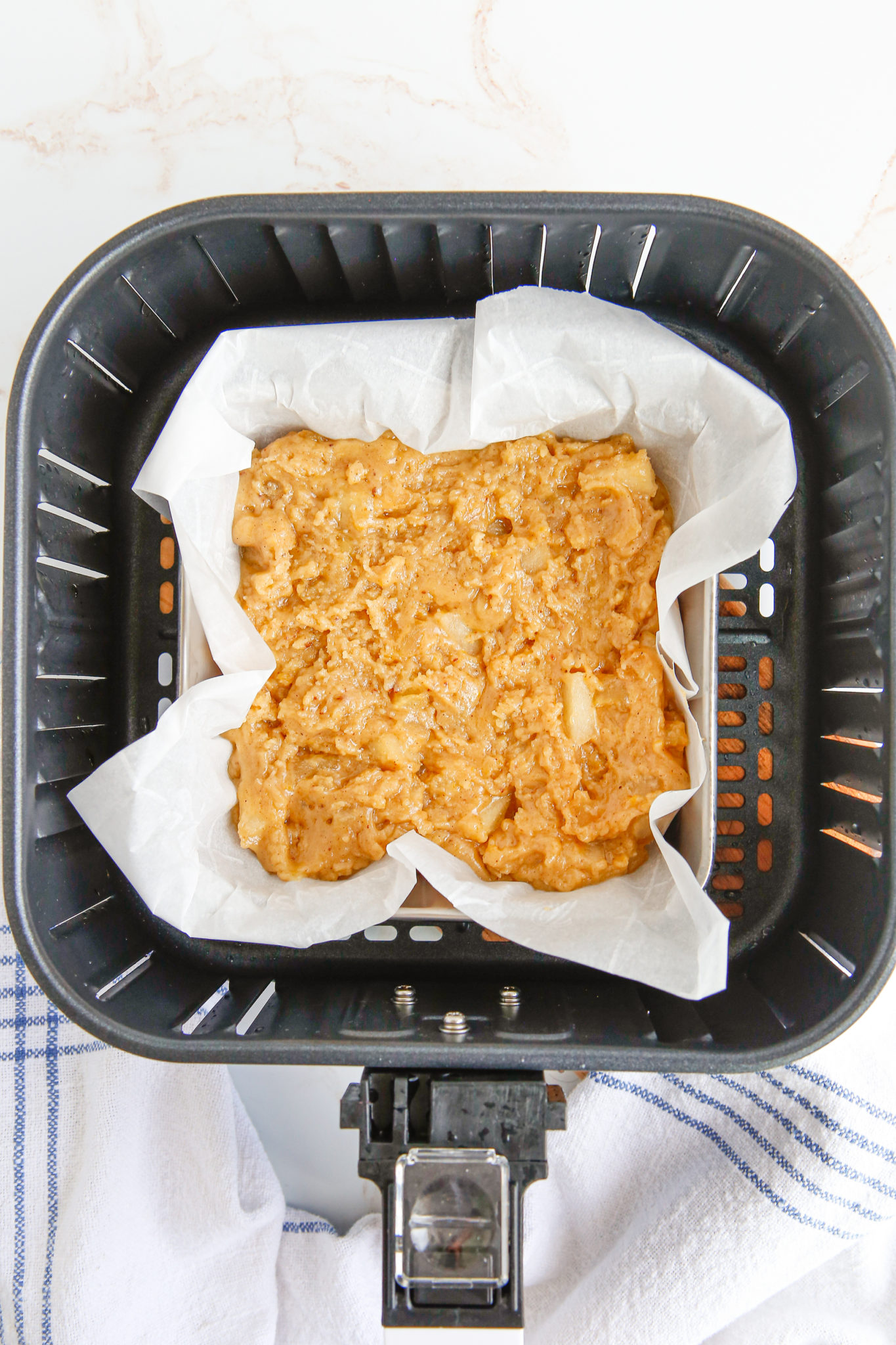 Air Fryer Brown Butter Apple Blondies Fork To Spoon