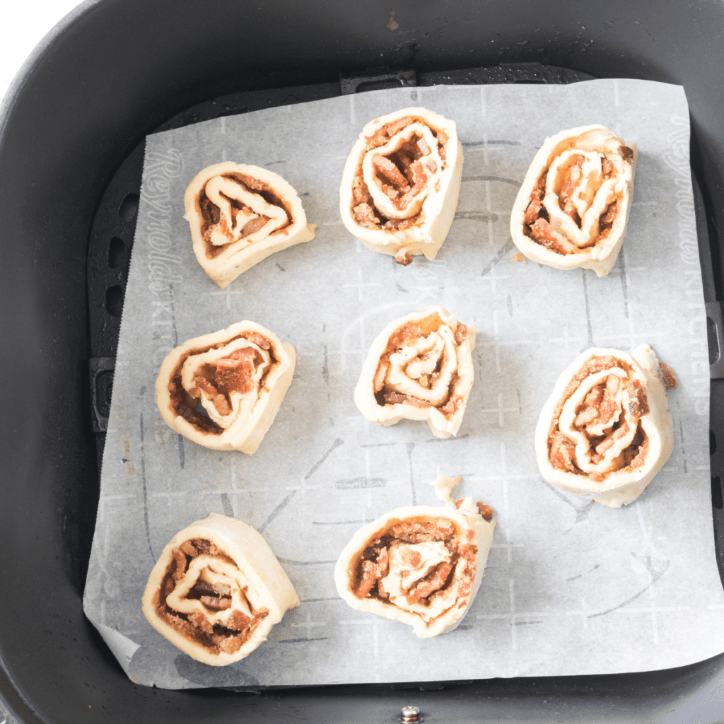 Ingredients Needed For Air Fryer Bacon and Cheese Breakfast Pinwheels