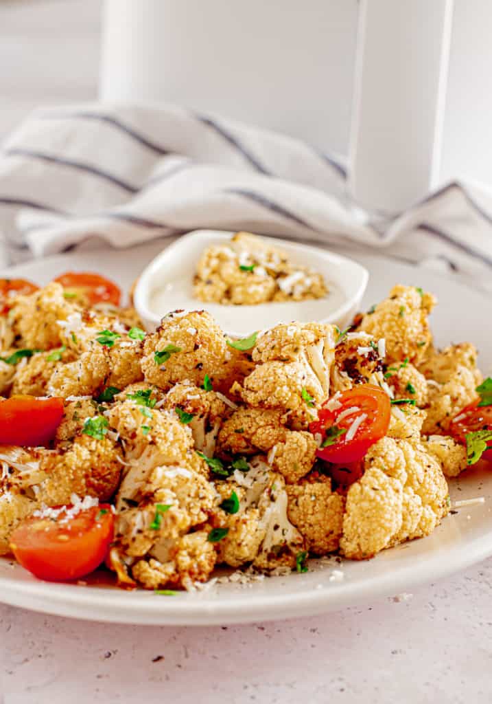 Air Fryer Cauliflower With Tomatoes