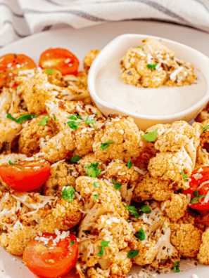 Air Fryer Cauliflower with Tomatoes is a quick, flavorful side dish featuring tender cauliflower florets roasted to perfection alongside juicy, caramelized tomatoes. Ready in minutes, it&rsquo;s a healthy and colorful addition to any meal.