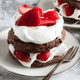 Air Fryer Chocolate Strawberry Shortcake