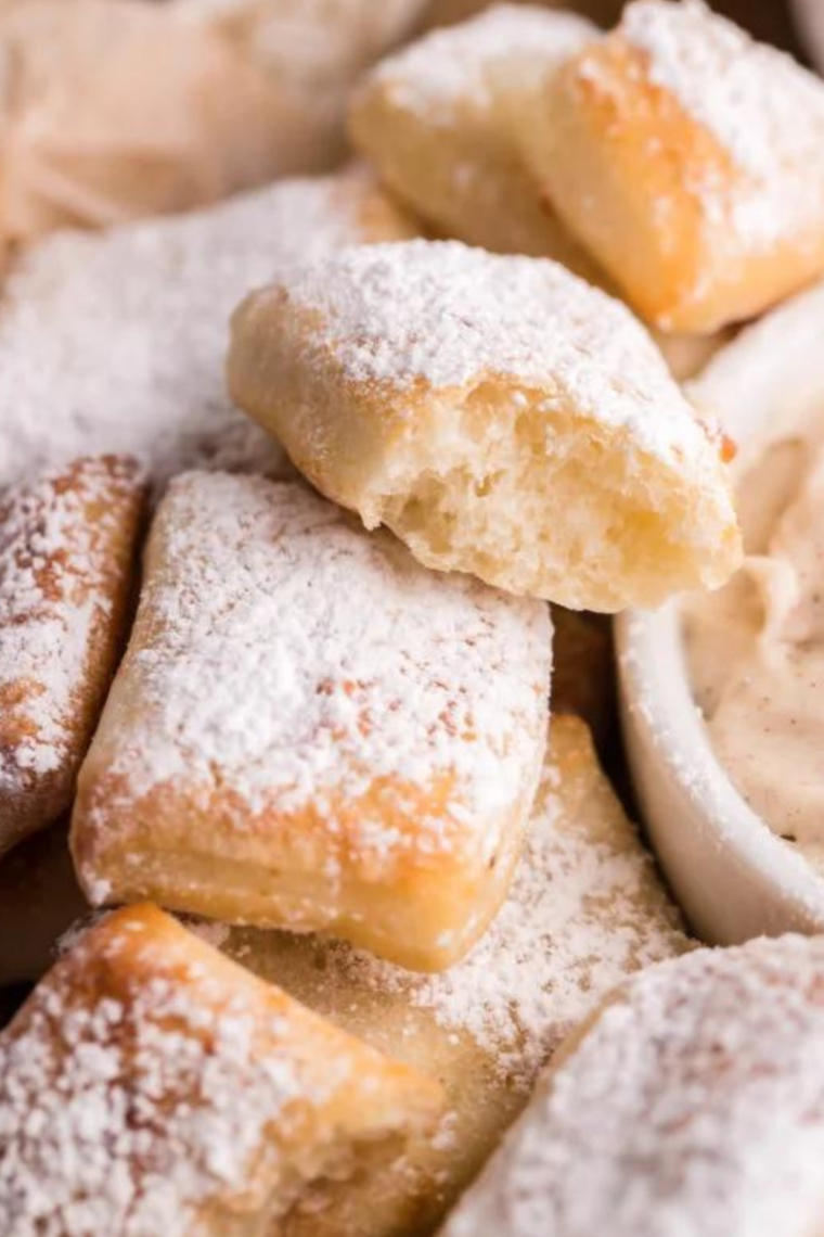 Golden-brown, crispy Cinnastix freshly cooked in the Air Fryer, ready to serve.