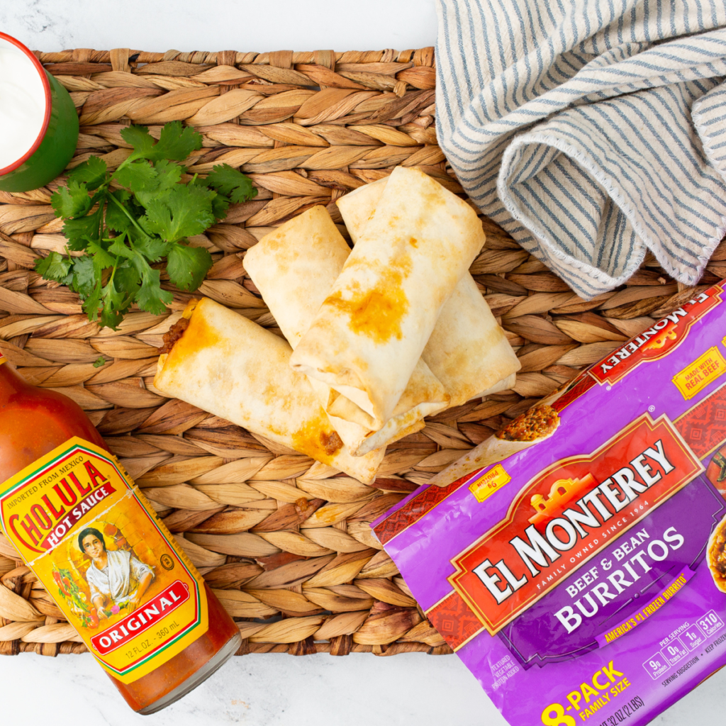Ingredients Needed For Making El Monterey Burritos In Air Fryer