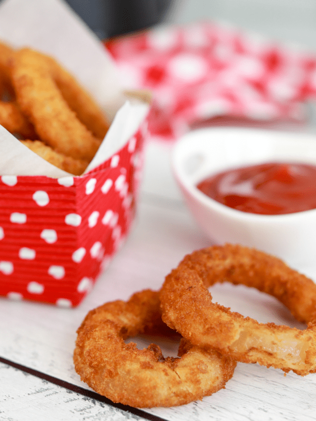 Air Fryer Nathan's Onion Rings Fork To Spoon