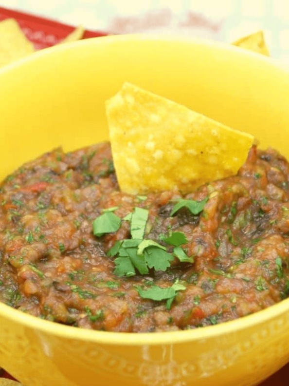 Air Fryer Tomatillo Salsa Verde Fork To Spoon