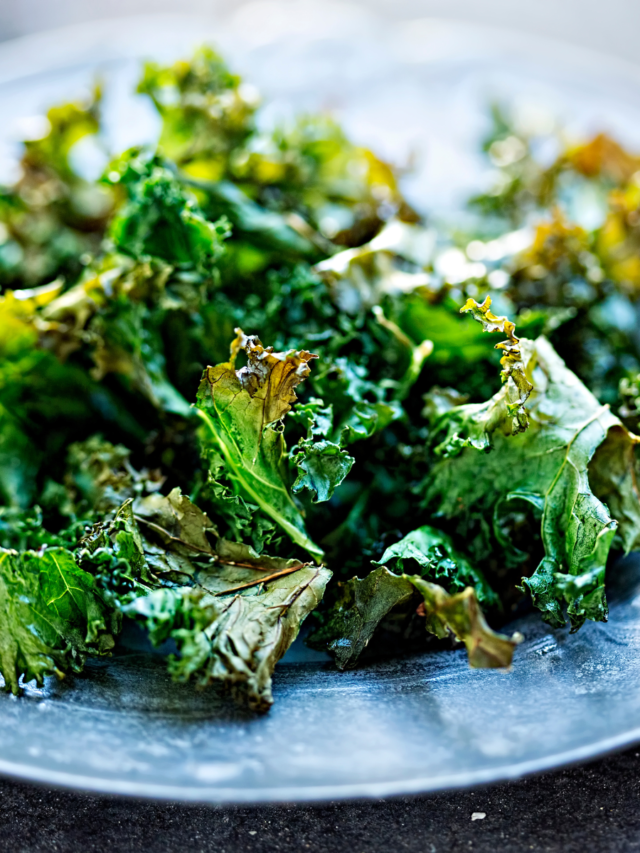 Air Fryer Kale Chips No Oil Fork To Spoon