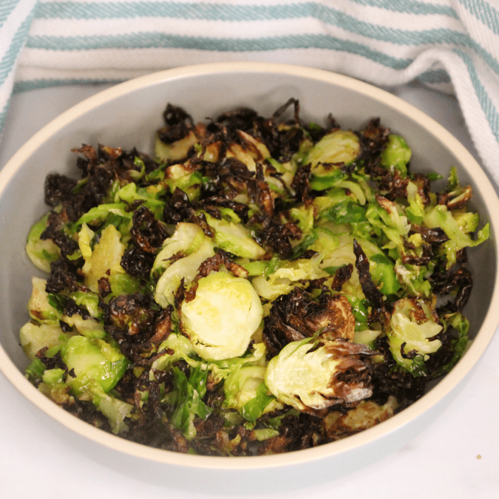 AIR FRYER SHREDDED BRUSSELS SPROUTS
