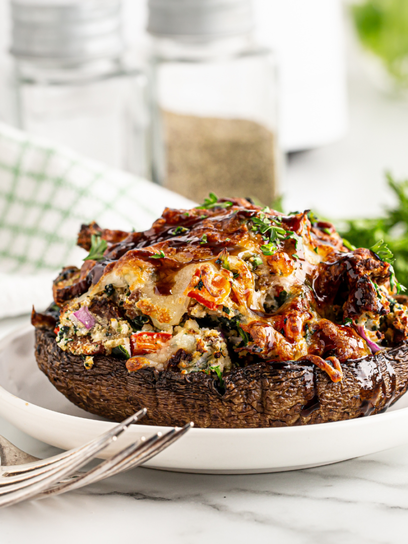 air-fryer-portobello-mushrooms-fork-to-spoon
