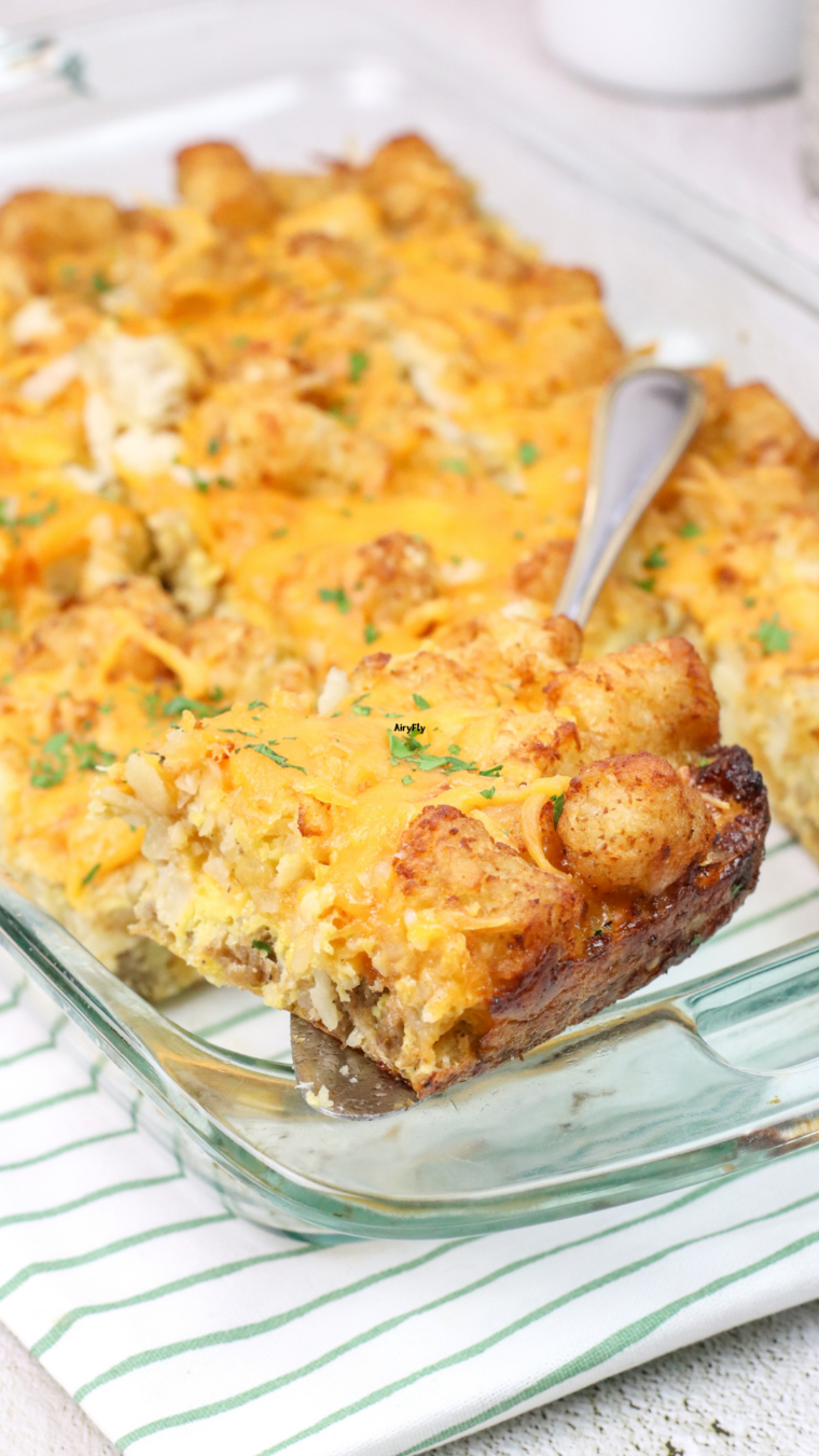 Air Fryer Tater Tot Casserole