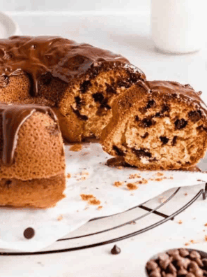 Easy Air Fryer Chocolate Chip Bundt Pound Cake