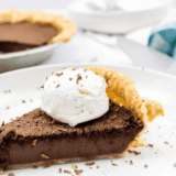 Golden Corral-style chocolate chess pie with a fudgy chocolate filling in a flaky crust.