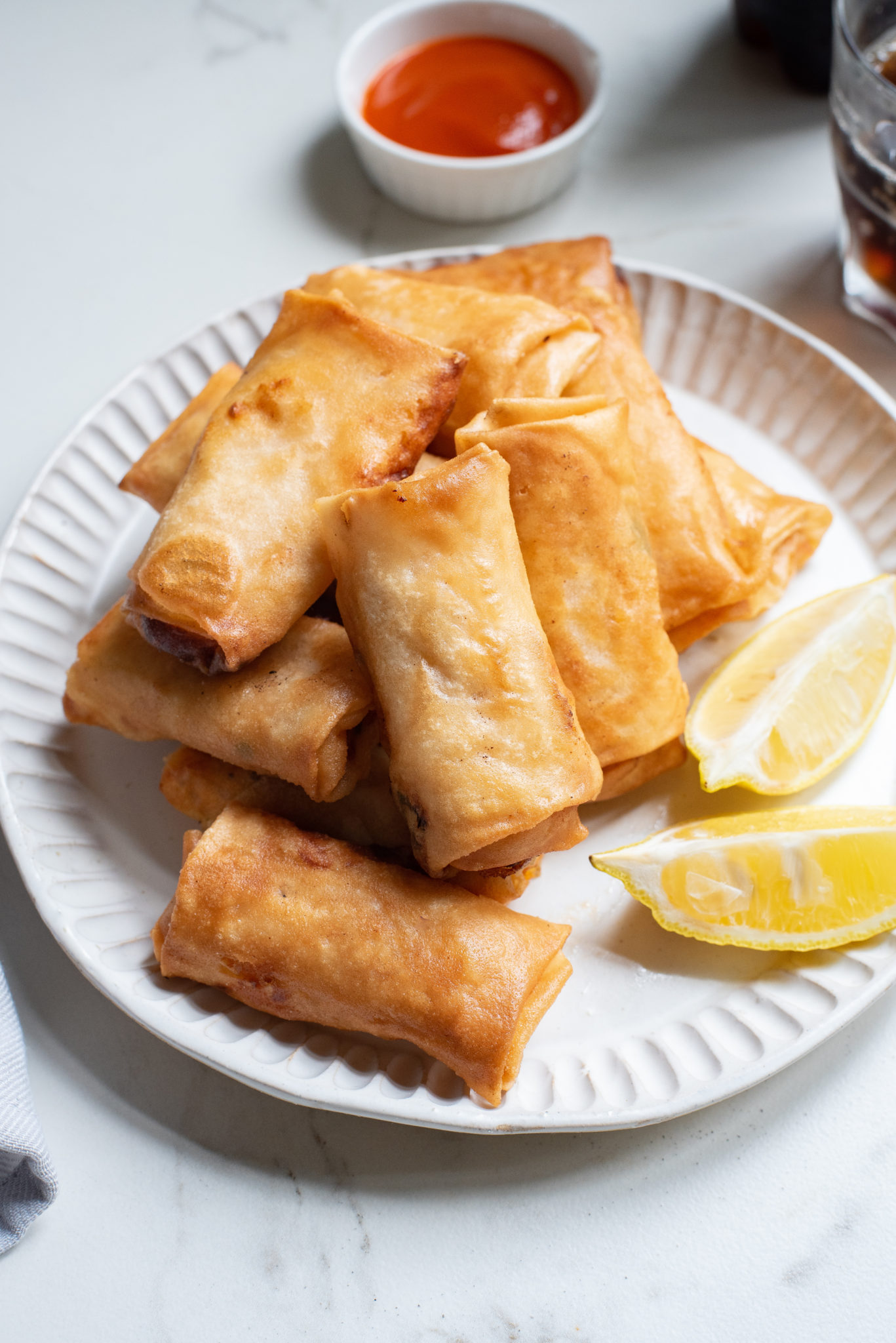 Air Fryer Chicken Egg Rolls - Fork To Spoon