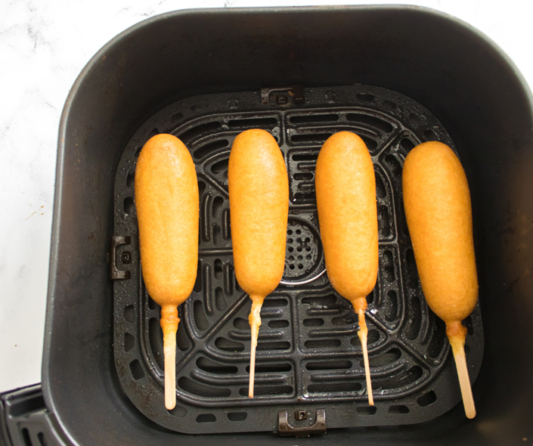 Air Fryer Trader Joe's Turkey Corn Dog Fork To Spoon