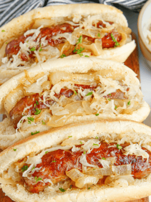 sauerkraut hot dogs in air fryer