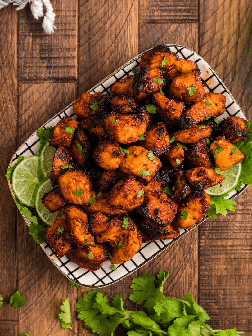 Air Fryer BBQ Chicken Flatbread Fork To Spoon