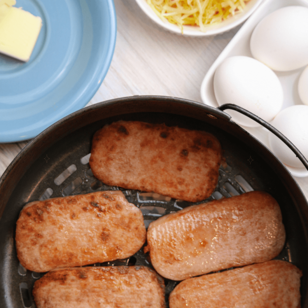 How To Cook Country Spam and Eggs In Air Fryer