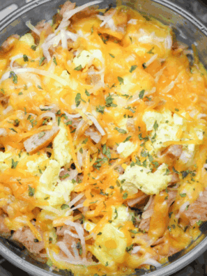 Air Fryer Country Spam and Eggs