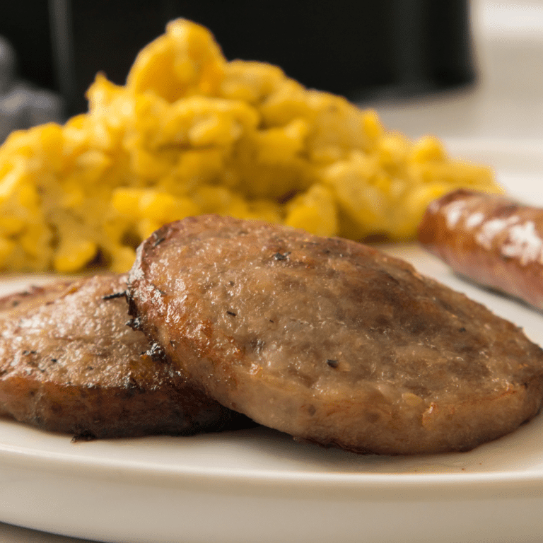 Air Fryer Frozen Sausage Patties Fork To Spoon