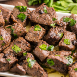 Air Fryer Garlic Butter Steak Bites