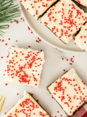 Air Fryer Gingerbread Cookie Bars