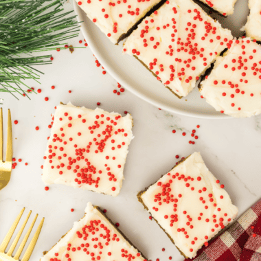 Air Fryer Gingerbread Cookie Bars