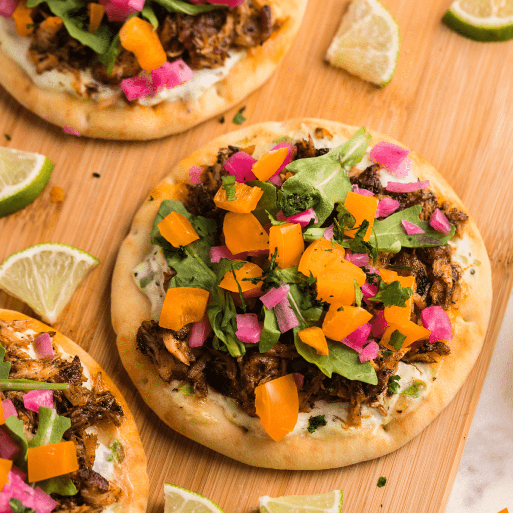 Salmon Nuggets On Naan Bread