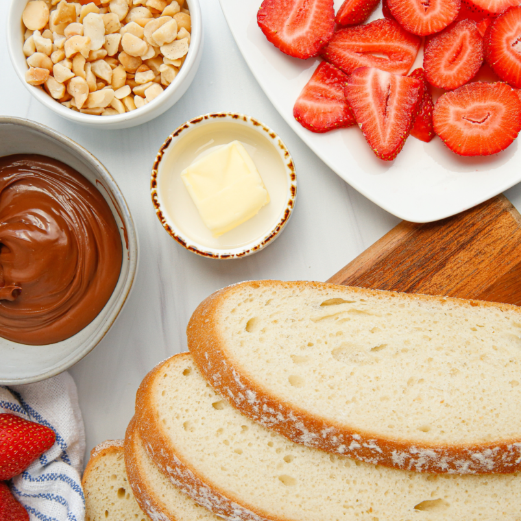 Ingredients Needed For Air Fryer Strawberry Macadamia Panini