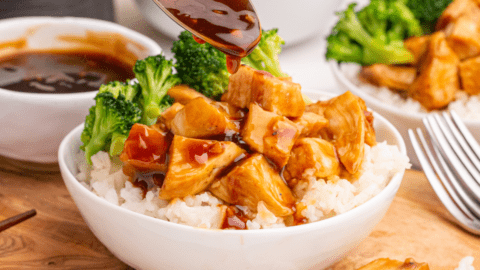 Air Fryer Teriyaki Chicken Bowl - Fork To Spoon