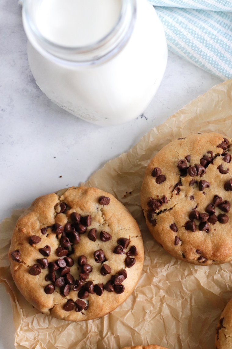 "Plate of delicious homemade Chick-Fil-A cookies with a soft, chewy center and golden brown edges."