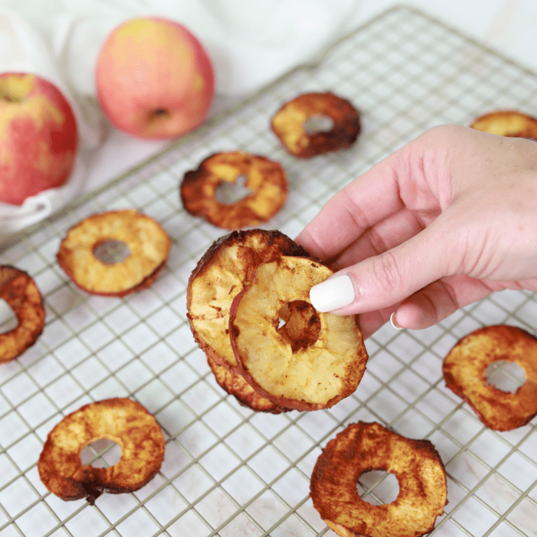 Dehydrate Apples in Air Fryer Fork To Spoon