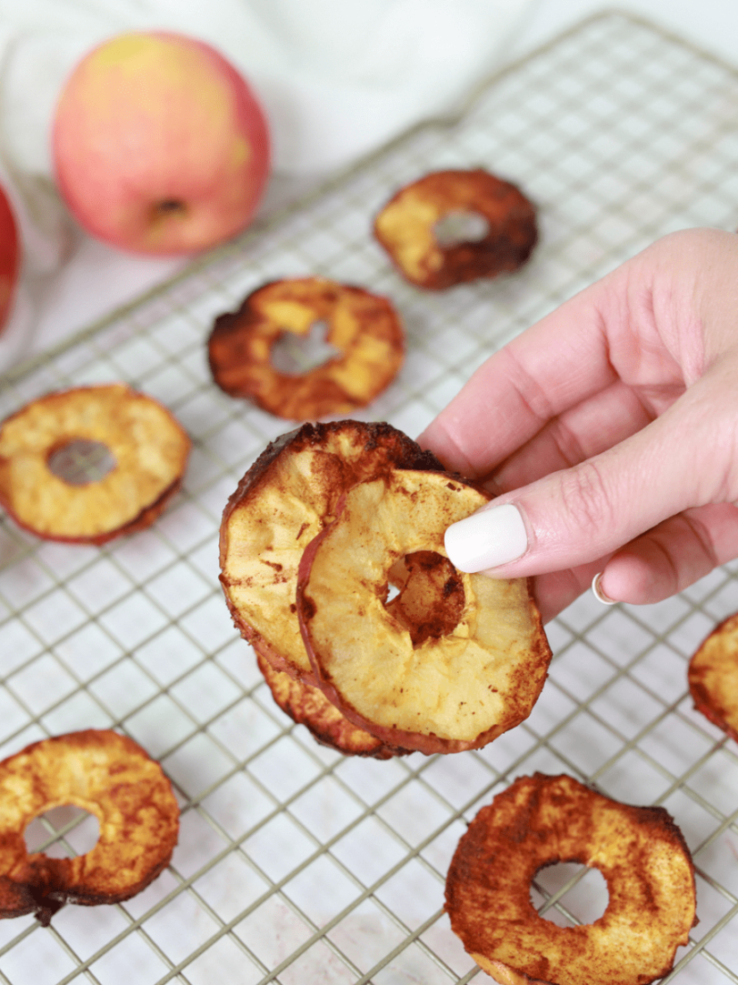 Air Fryer Apple Chips With Video Fork To Spoon